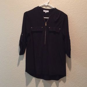 Calvin Klein zip up shirt